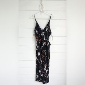 Black floral one piece Romper